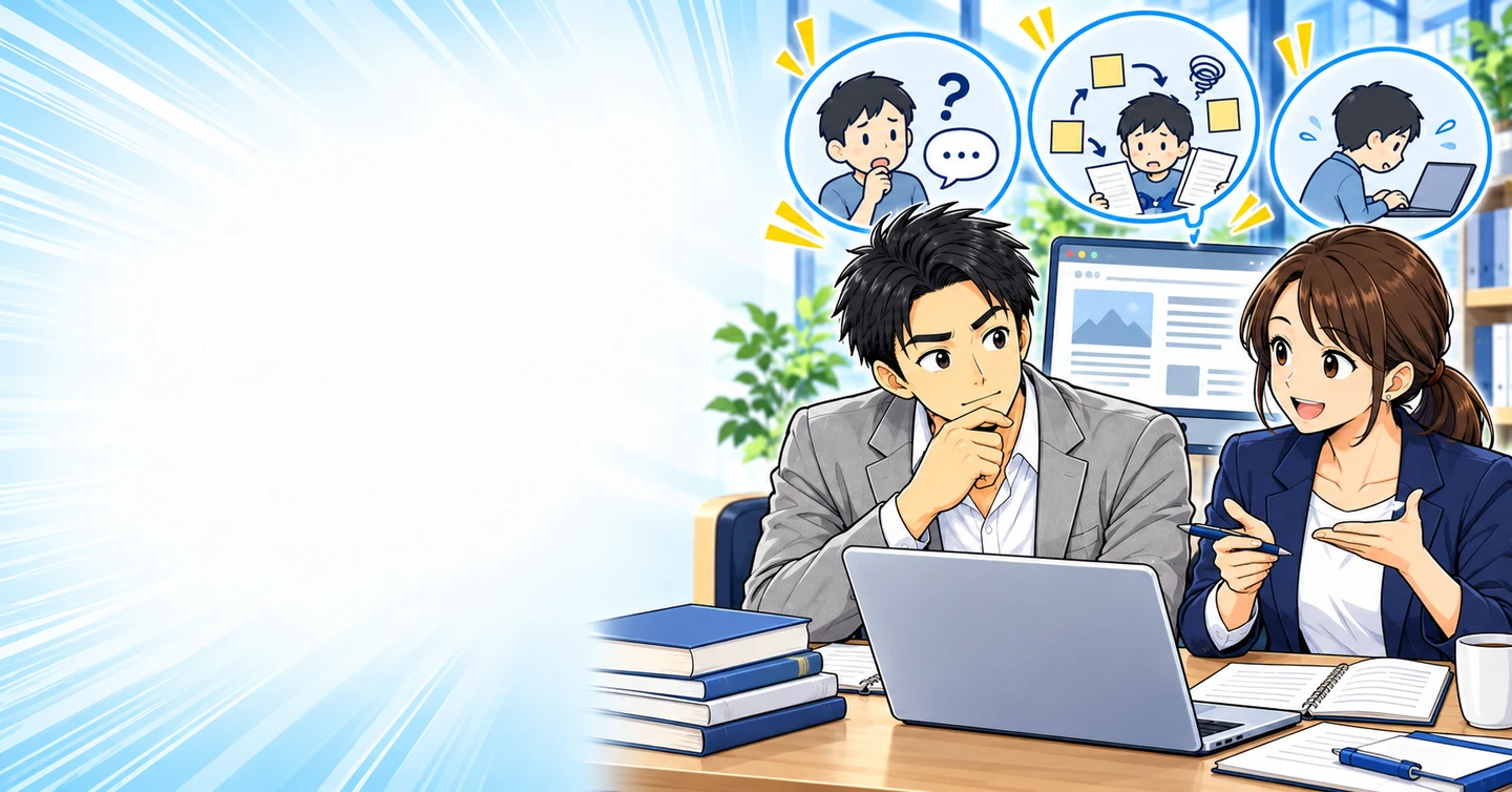 アフィリエイトは文章が苦手でもできる？苦手の種類から準備を考えるの解説イラスト