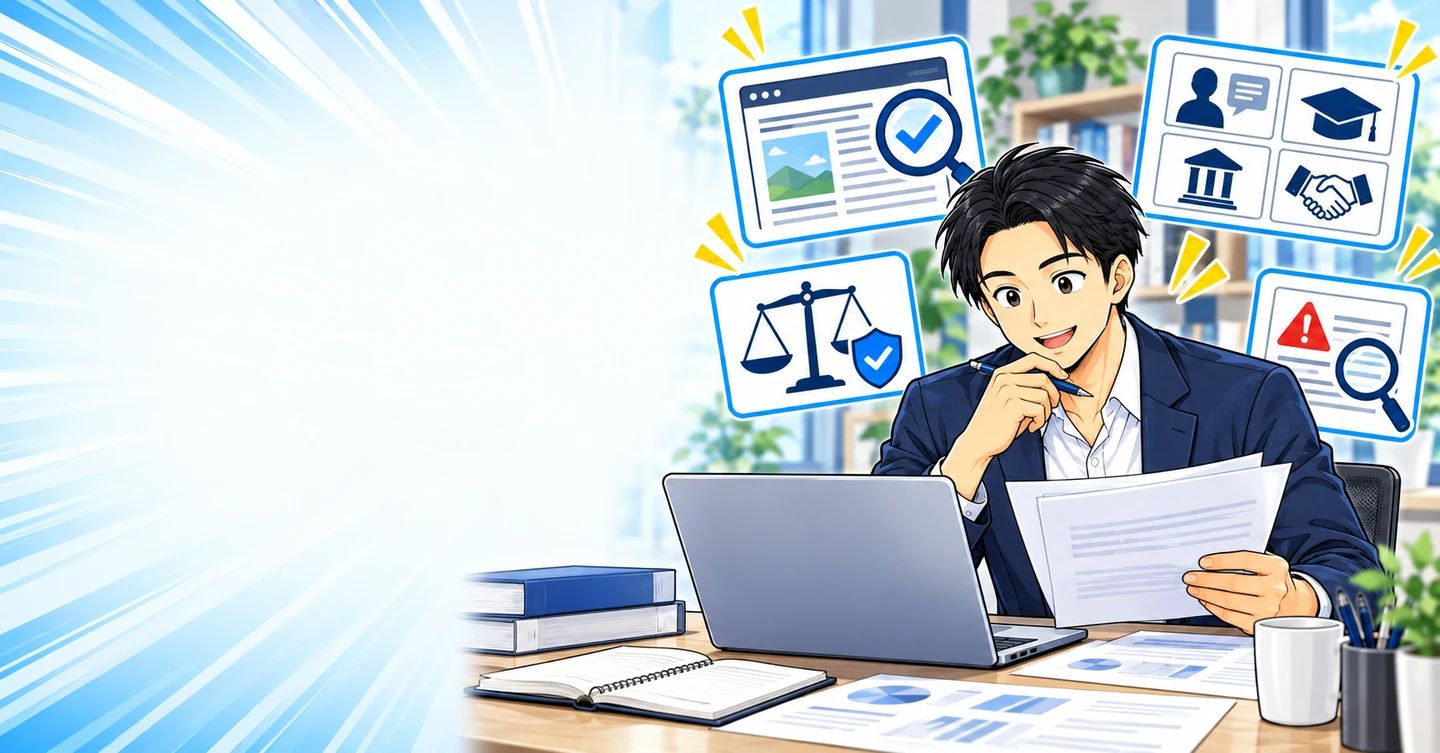 アフィリエイトでE-E-A-Tを高める方法の解説イラスト