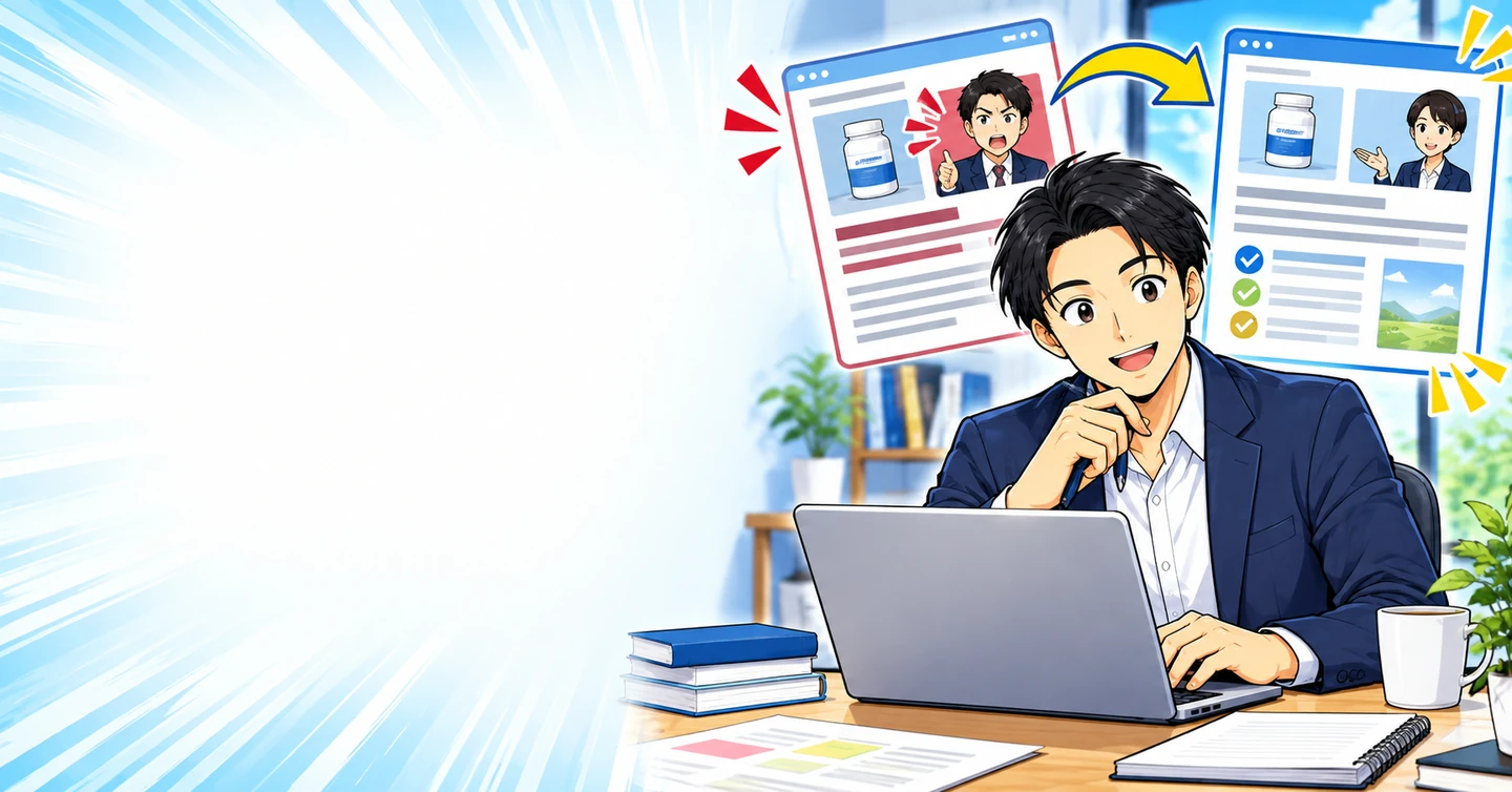営業が苦手でもアフィリエイトはできる?売り込みと情報提供の違いの解説イラスト