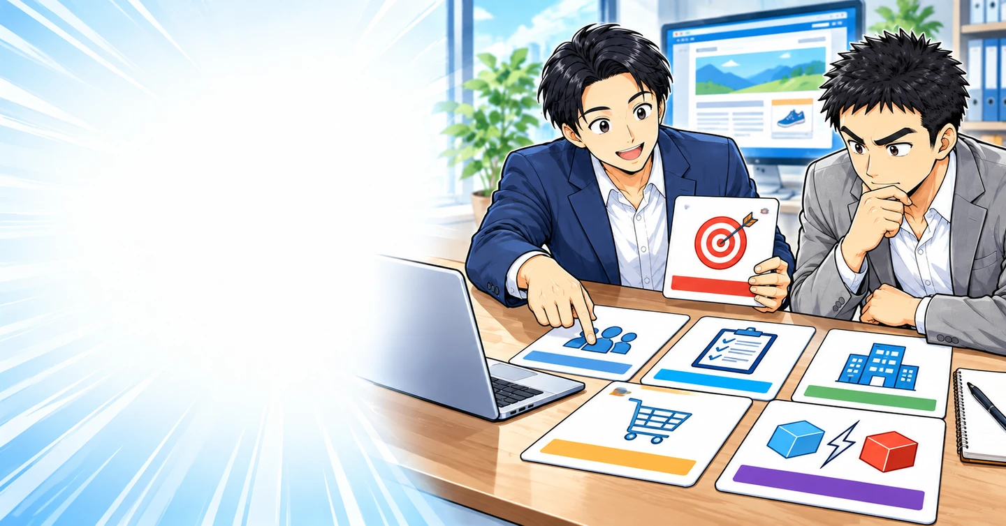 会社のホームページにアフィリエイト記事を載せてもよい？目的と読者の整理の解説イラスト
