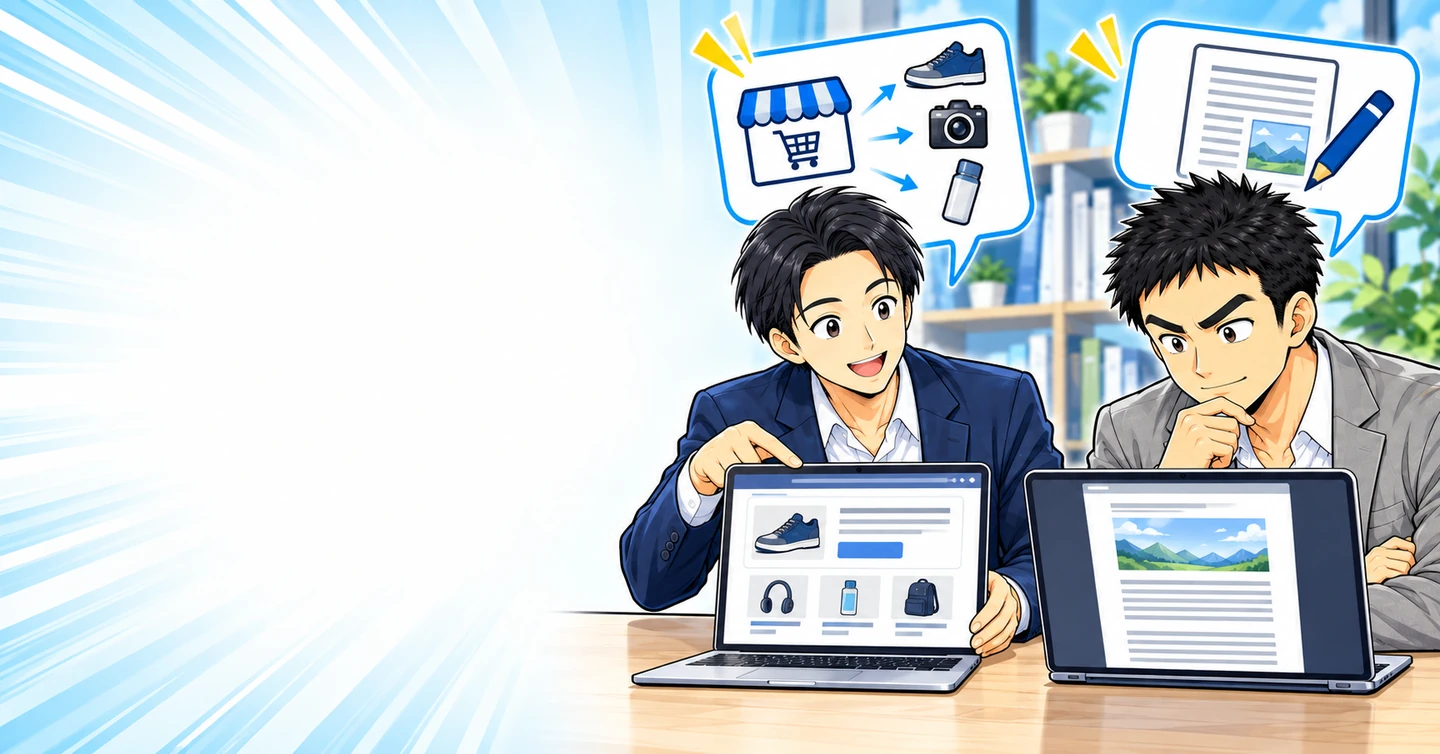 noteでアフィリエイトを始めたい人へ｜有料記事販売との違いと確認事項の解説イラスト
