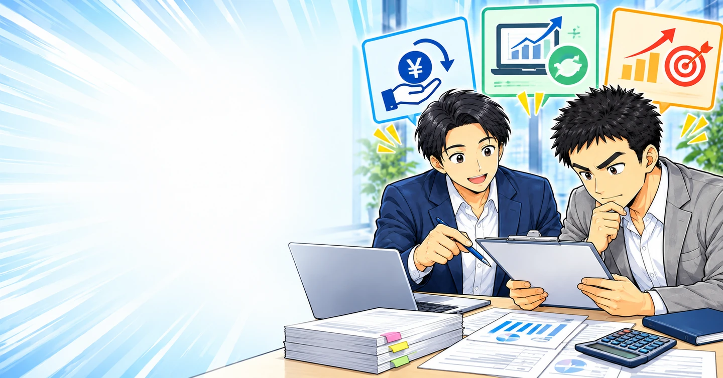 アフィリエイトの収益保証とは？返金・運用継続・成果の約束を読み分けるの解説イラスト