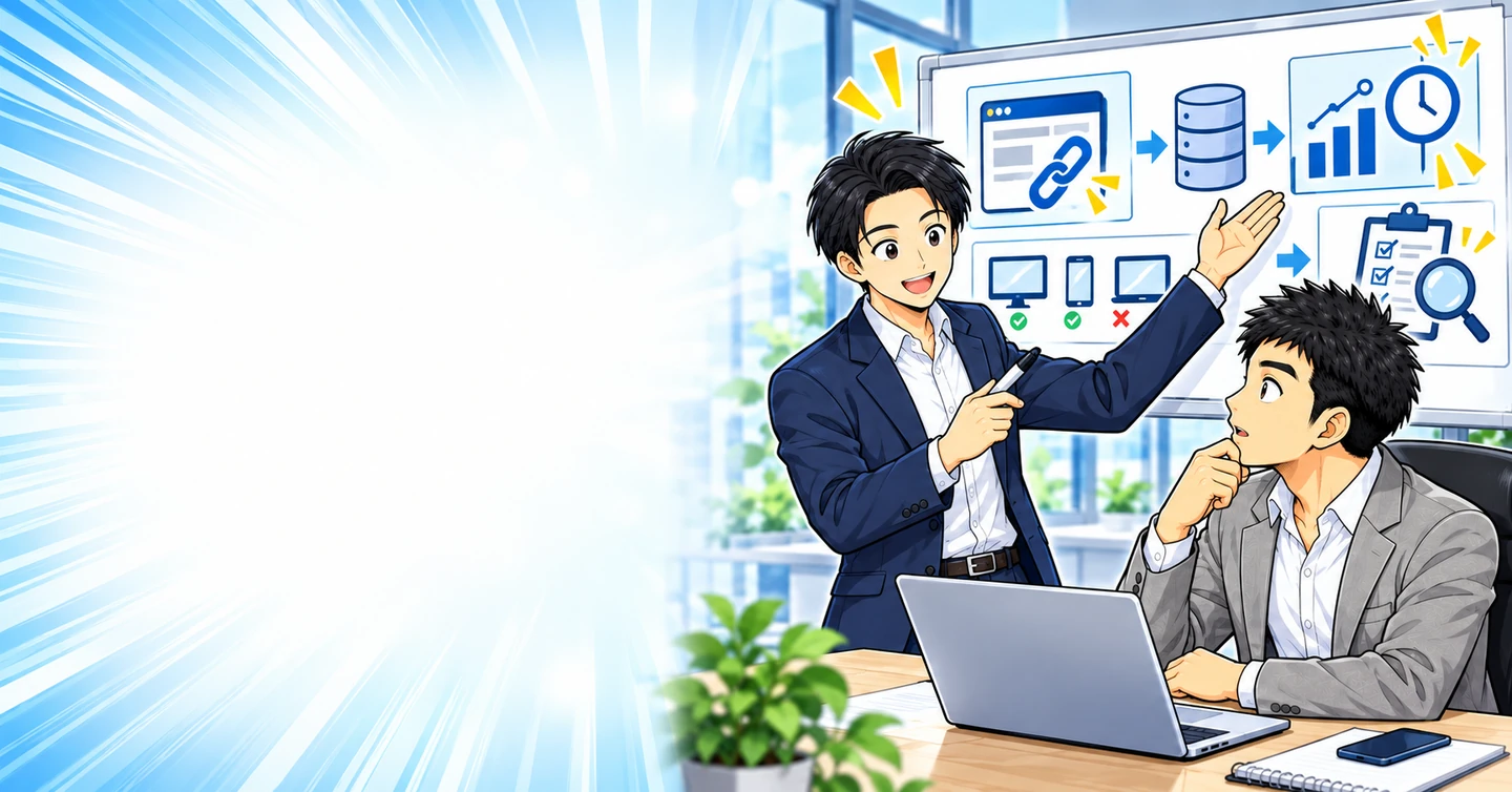アフィリエイトの成果が反映されない原因の解説イラスト
