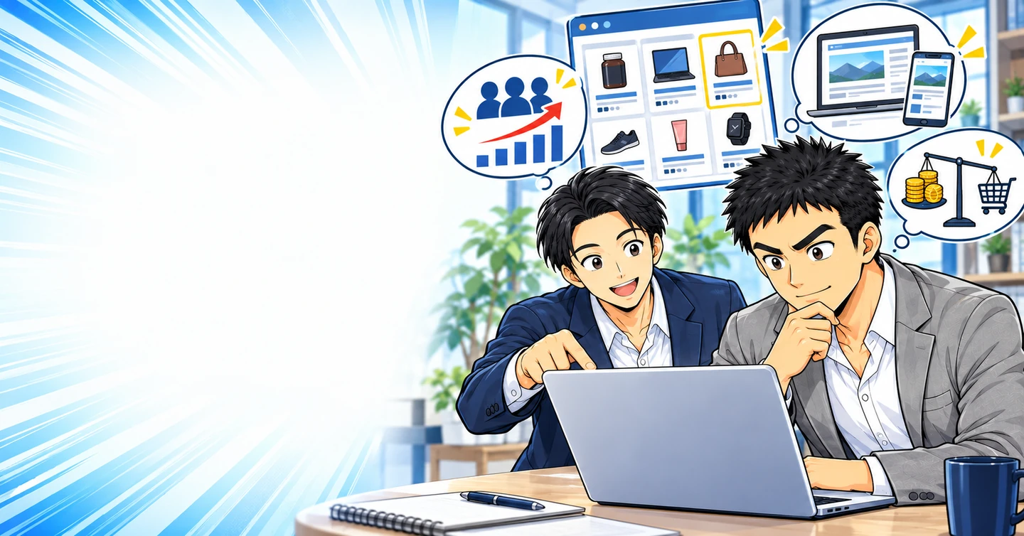 ASPの商品一覧を見てからジャンルを決める人が見落としていることの解説イラスト