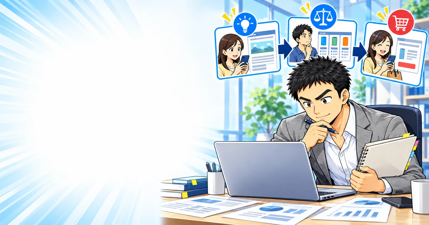 読者の役に立つ記事を書けば稼げる、では説明が足りないの解説イラスト