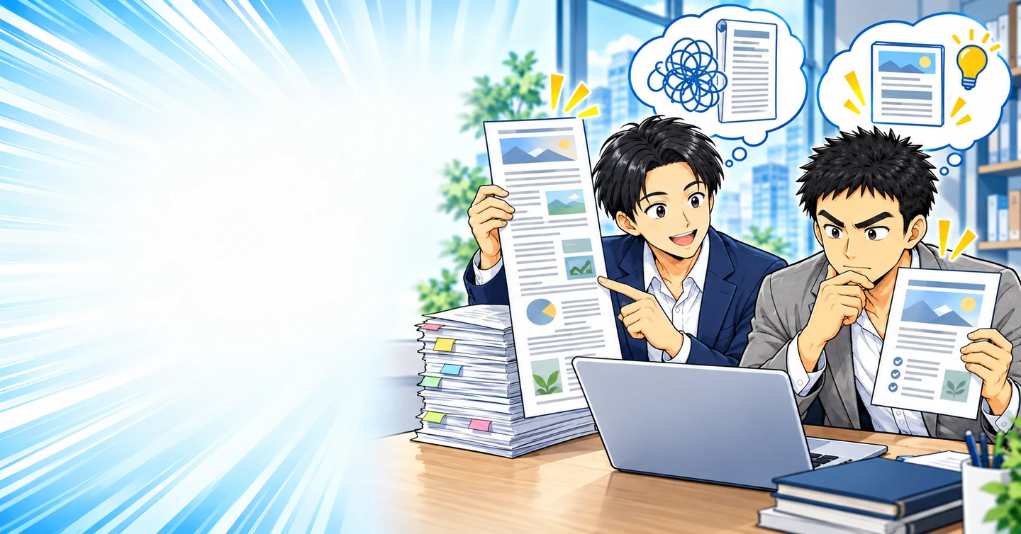 長文記事を書けば評価される?文字数で稼げるほど簡単ではないの解説イラスト