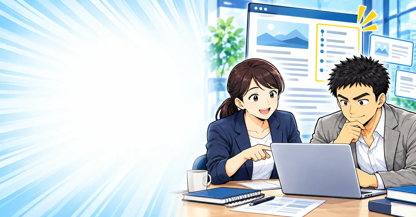 ブログに目次は必要？読みたい場所へ移動しやすい記事の作り方の解説イラスト