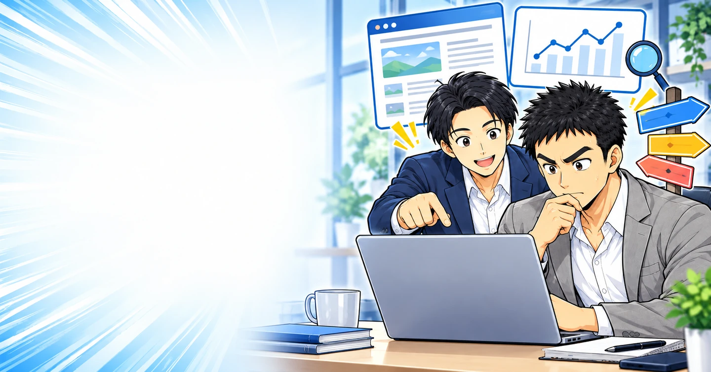 1年間ブログを書いて収益ゼロ。それでも同じことを続けますか?の解説イラスト