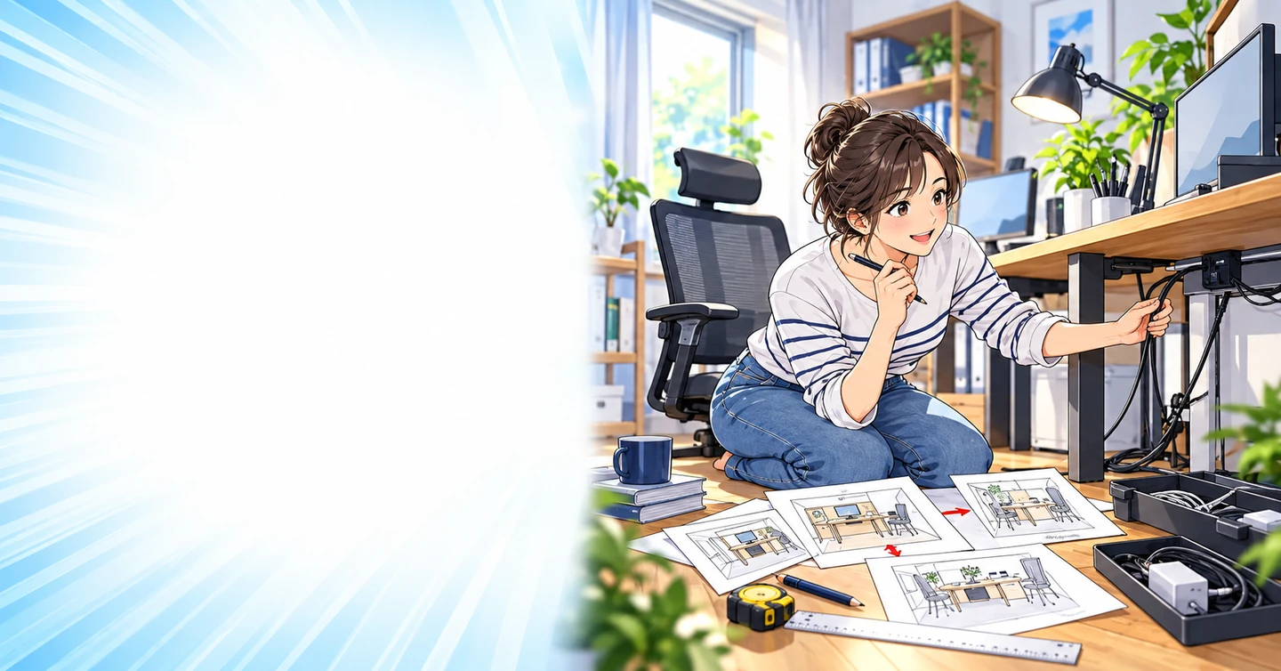 自宅の机を何度も作り直した人が、誰かの失敗を減らせる理由の解説イラスト
