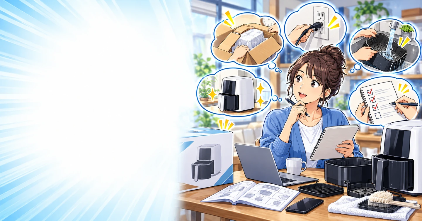 買った後にしか分からないことを、買う前の人へ伝える方法の解説イラスト