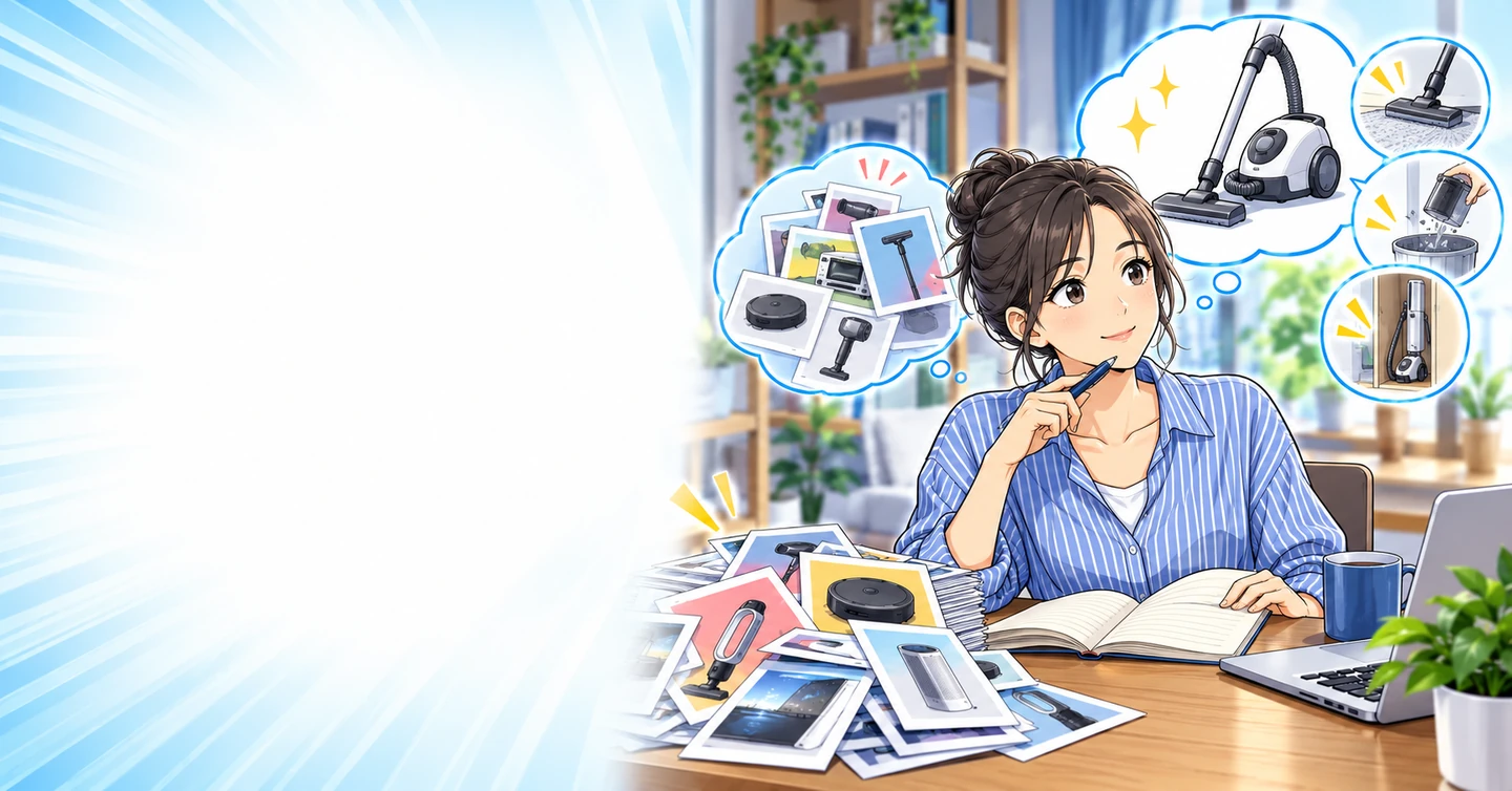 流行を追うのに疲れたら、何年も変わらない疑問を探してみるの解説イラスト