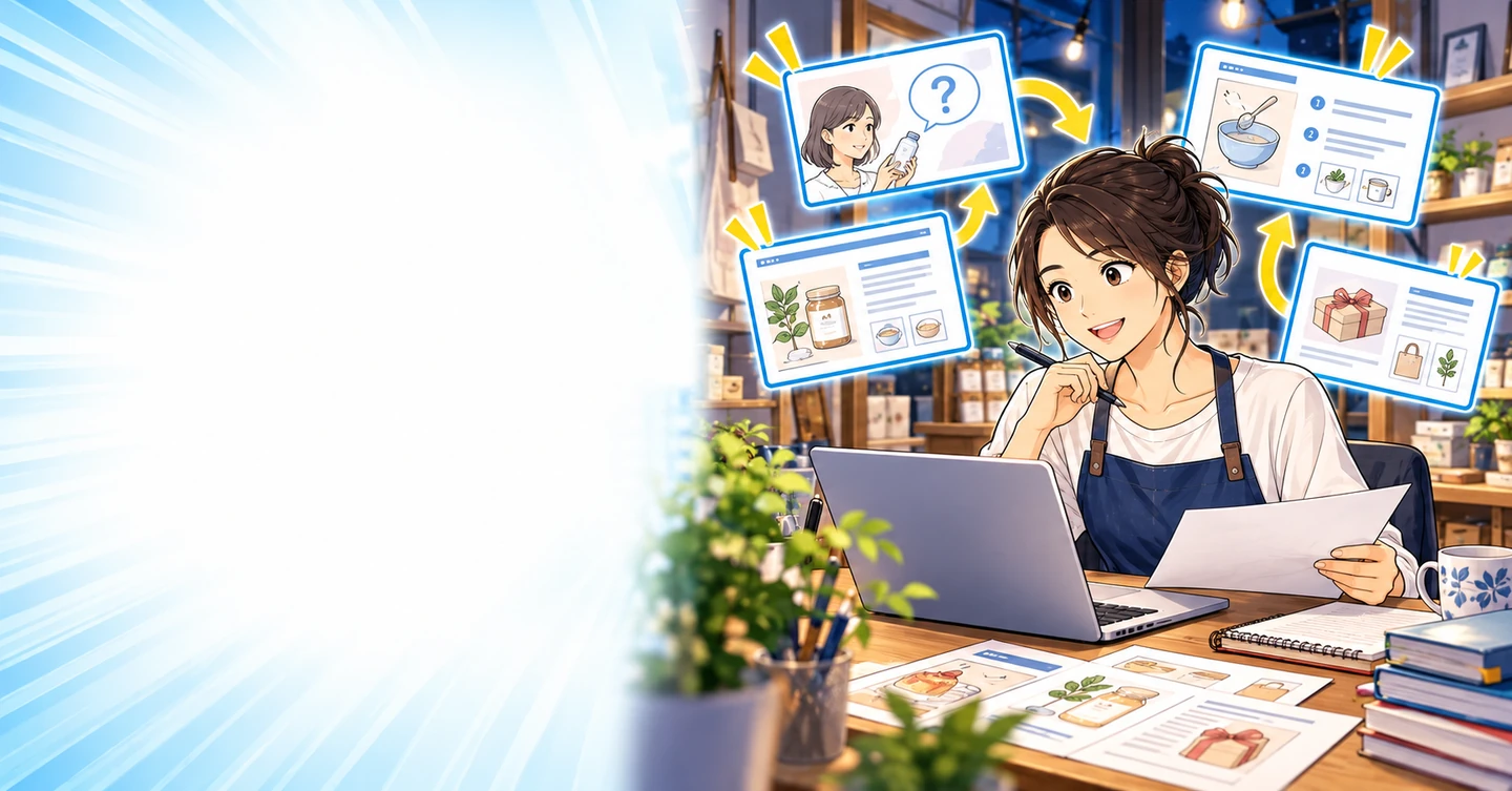 店を開けていない時間にも、できる仕事はある?個人店主のもう一つの場所の解説イラスト