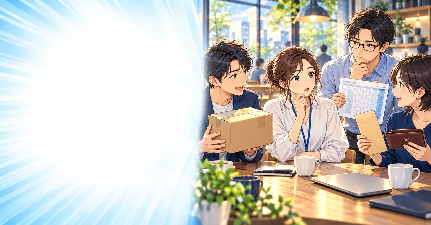 月収100万円の「収」は何ですか?売上・粗利・手取りの迷子大会の解説イラスト