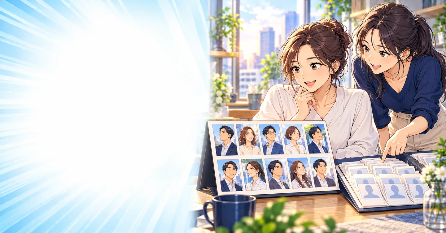 成功者10人を紹介するスクール。入会した人数は、何人ですか？の解説イラスト