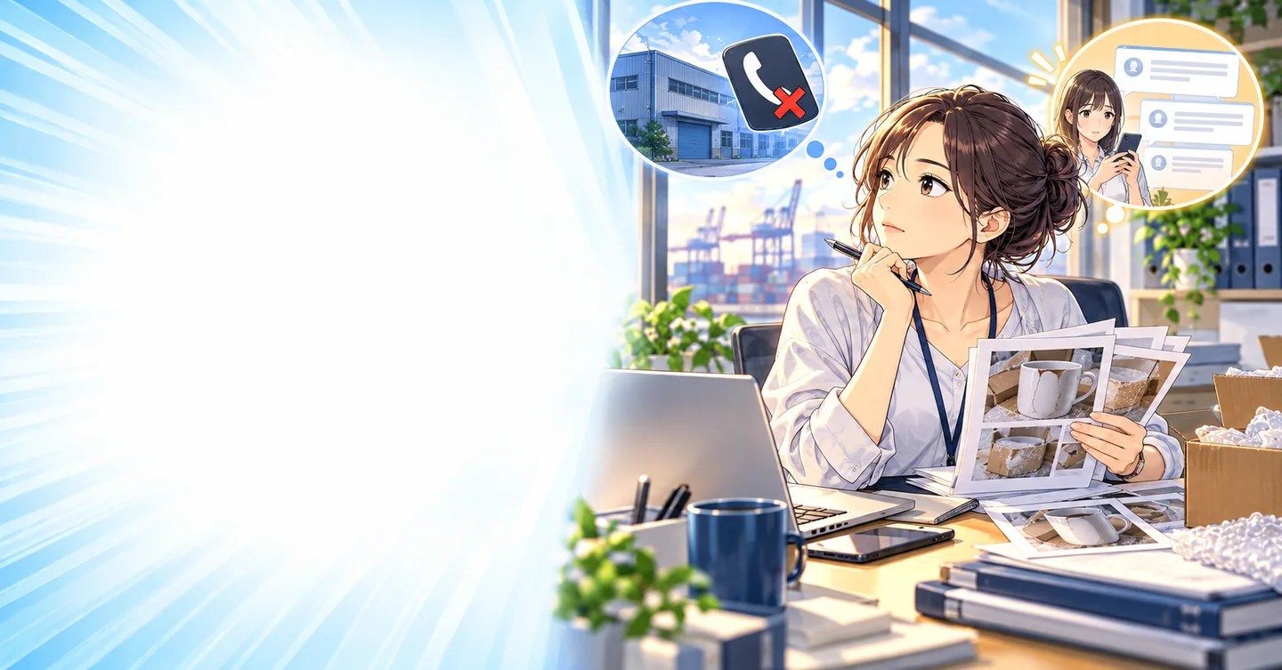 工場は返信しない。でも、お客さんは待っている｜海外仕入れ先と商品事故の後始末の解説イラスト