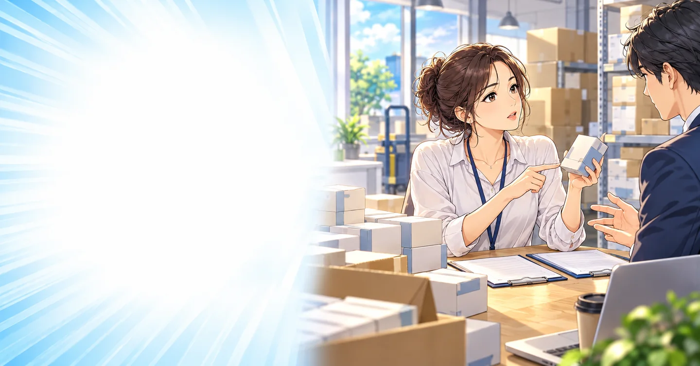 そんなに売れる商品なら、なぜ私に卸すんですか？仕入れ話のうまさを疑う夜の解説イラスト
