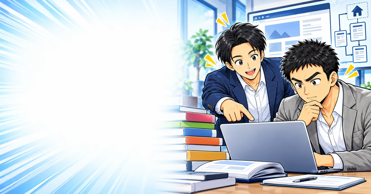 教材を買い続けても、あなたのWEBサイトは1ページも増えないの解説イラスト