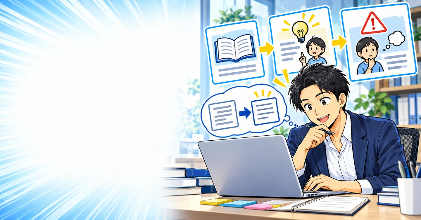 専門用語を使わずにブログで説明するには？初心者にも伝わる言い換え方の解説イラスト