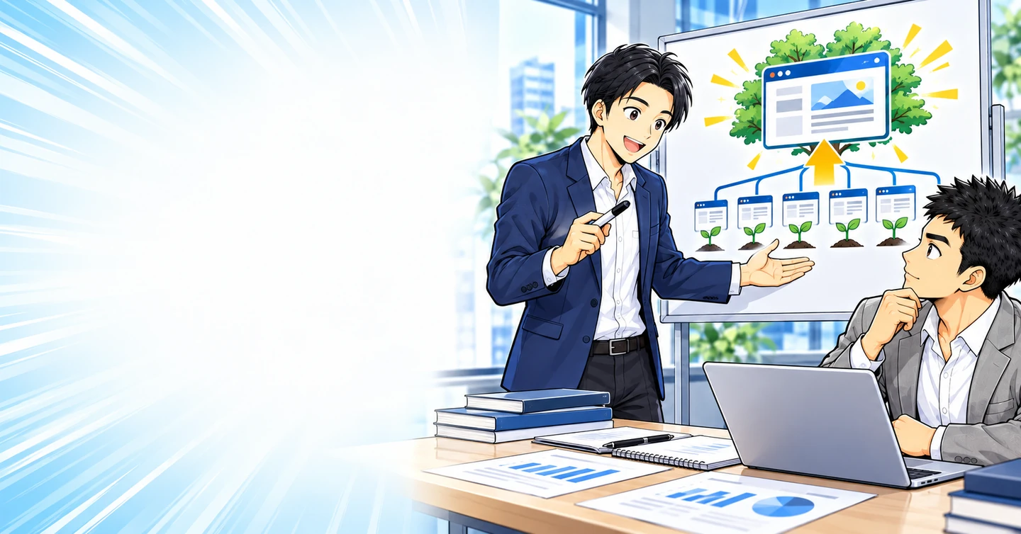 競合性の低いキーワードばかり狙っても、大きな売上にはならないの解説イラスト