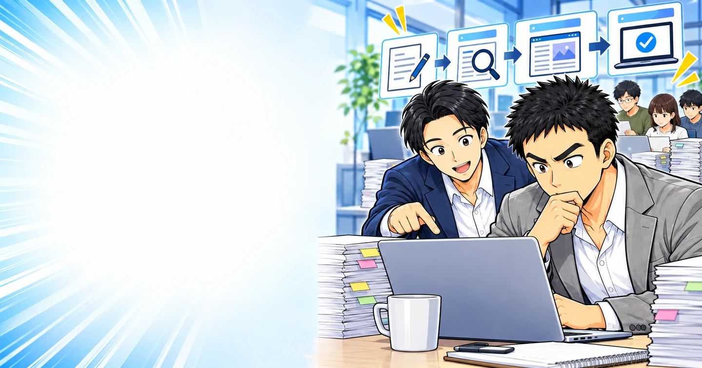 ライターを増やせば、売上も増えるという勘違いの解説イラスト