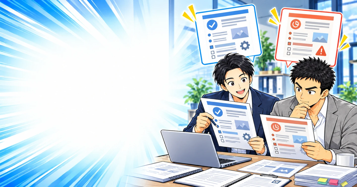 アフィリエイトの運営報告は何を受け取る？初めて依頼する人の確認項目の解説イラスト