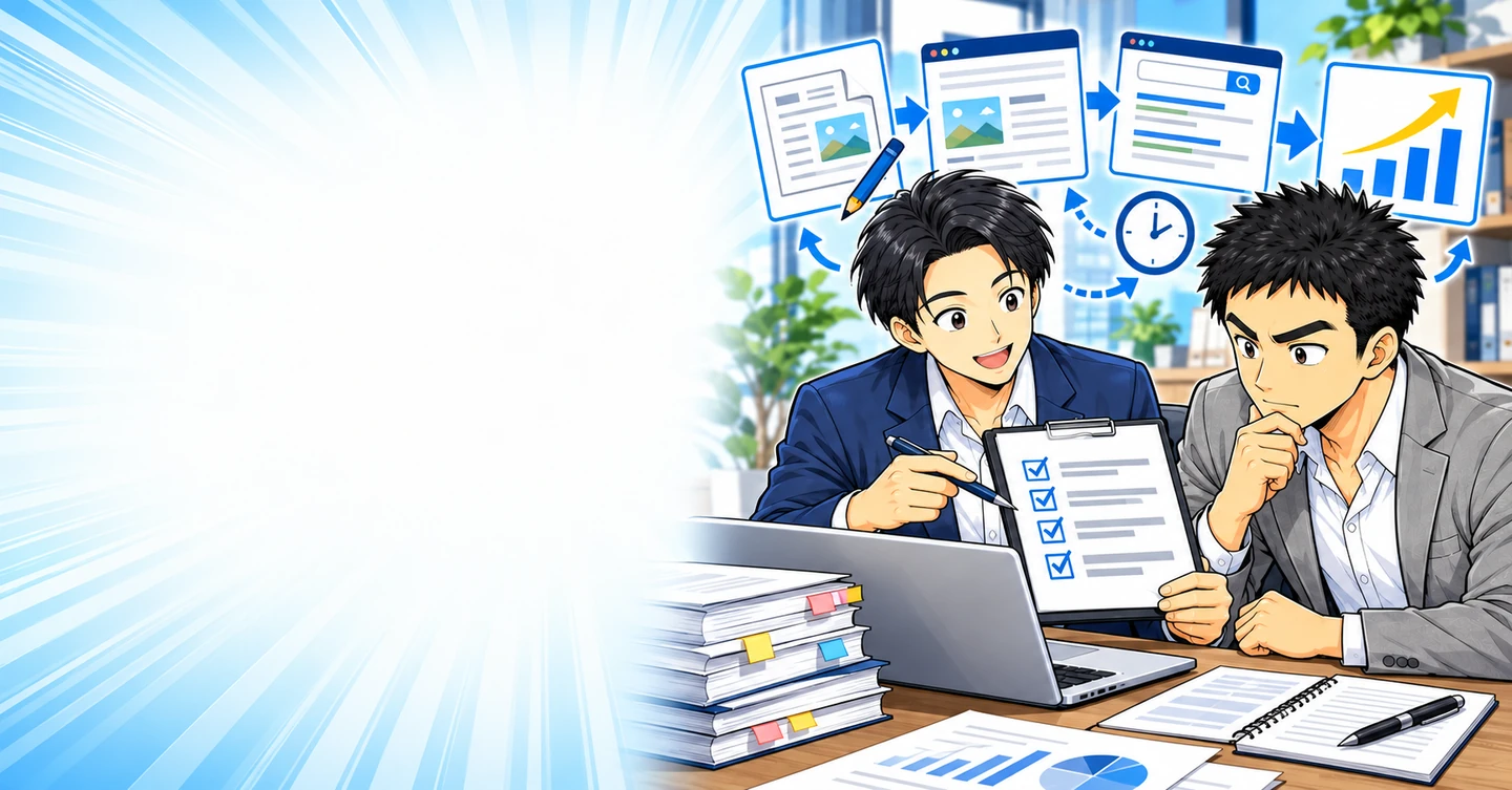 アフィリエイトは不労所得ではない。先に働き続ける事業ですの解説イラスト