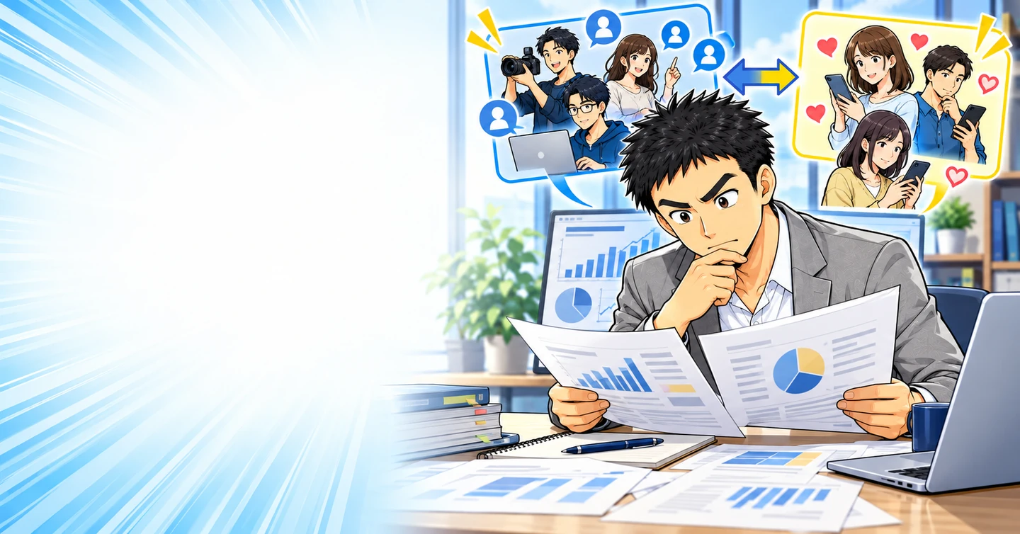 人気ジャンルを選べば稼げる?人気なのは読者ではなく発信者かもしれないの解説イラスト