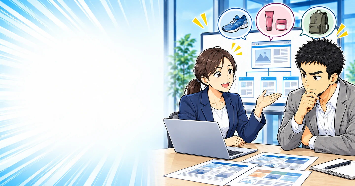 商品が決まっていないのに、なぜ先にサイトを作るのですか？の解説イラスト