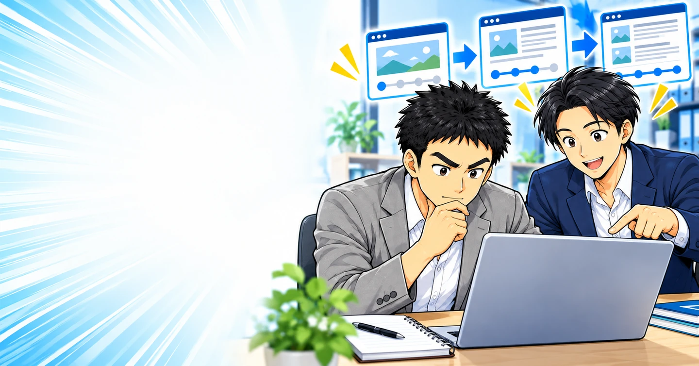 結果が出る前にやめる人ほど、アフィリエイトは稼げないと言い切るの解説イラスト