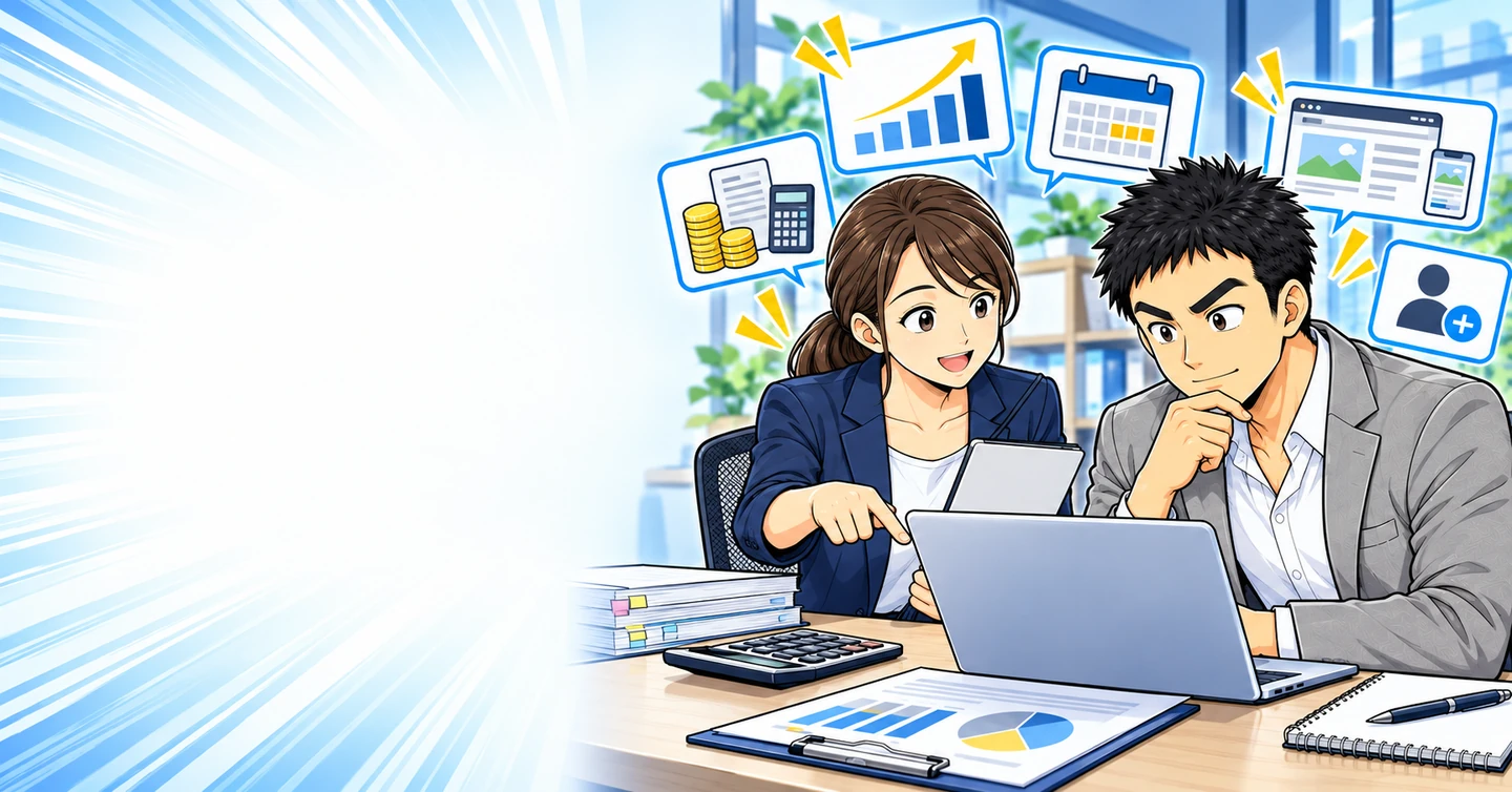 アフィリエイトの成功談を見るときに確認したい数字と条件の解説イラスト