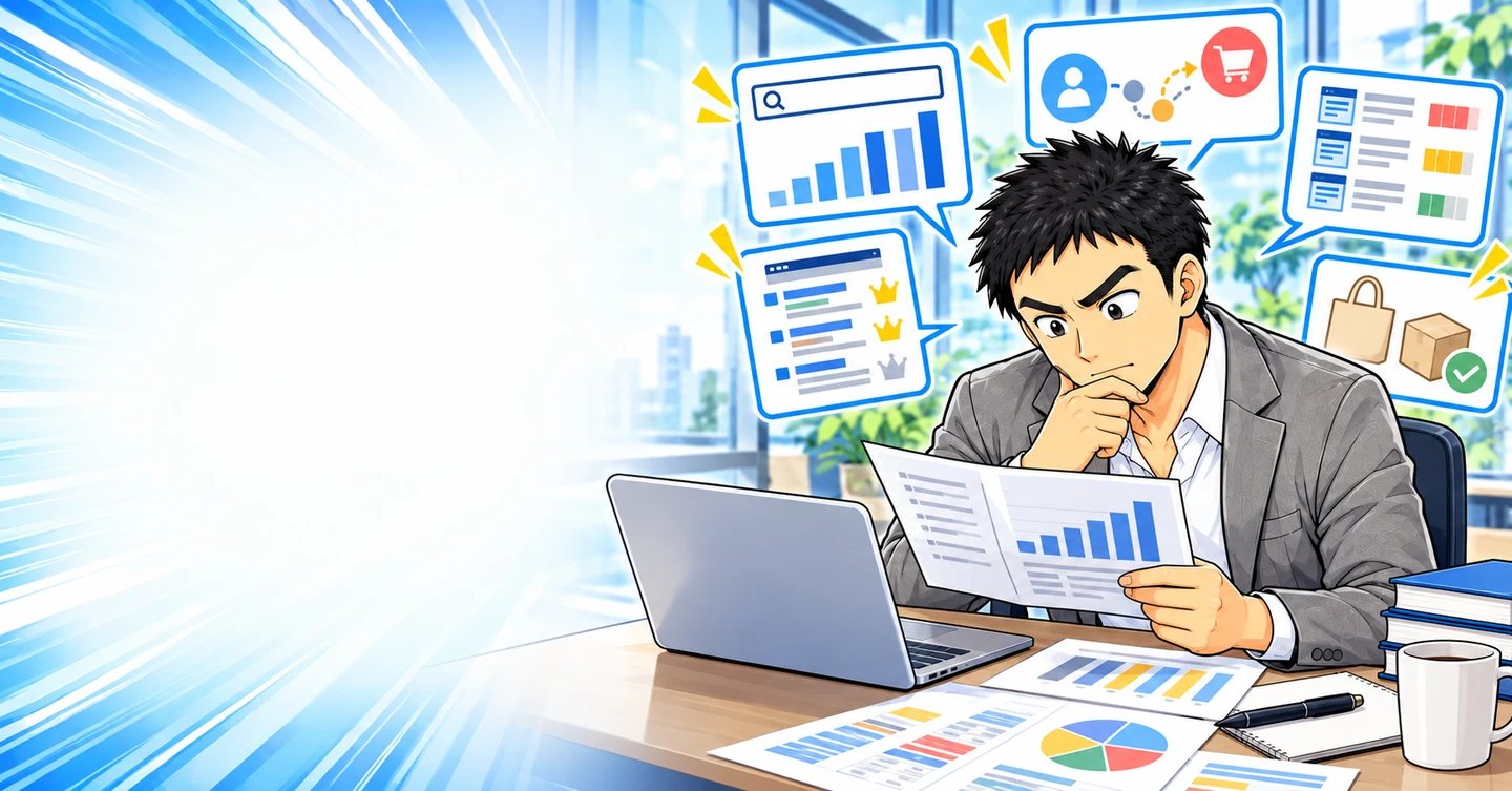 検索ボリュームだけでキーワードを選ぶ人が失敗する理由の解説イラスト