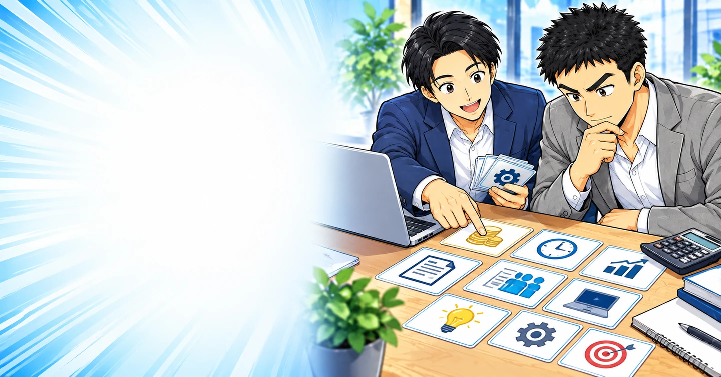 「できればお金をかけずに稼ぎたい」は事業計画ではないの解説イラスト